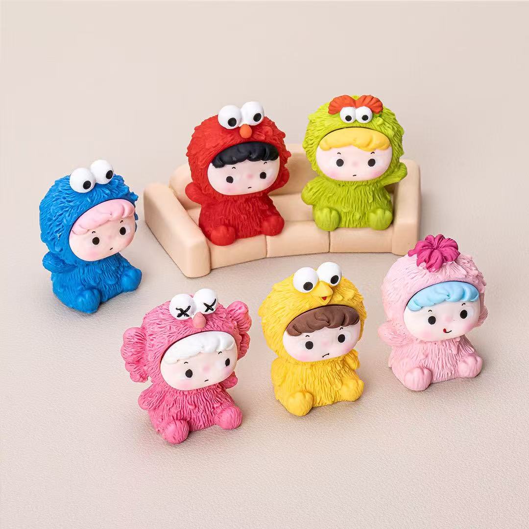 Creative trendy toys DIY Sesame Street cute treasure jewelry ornaments