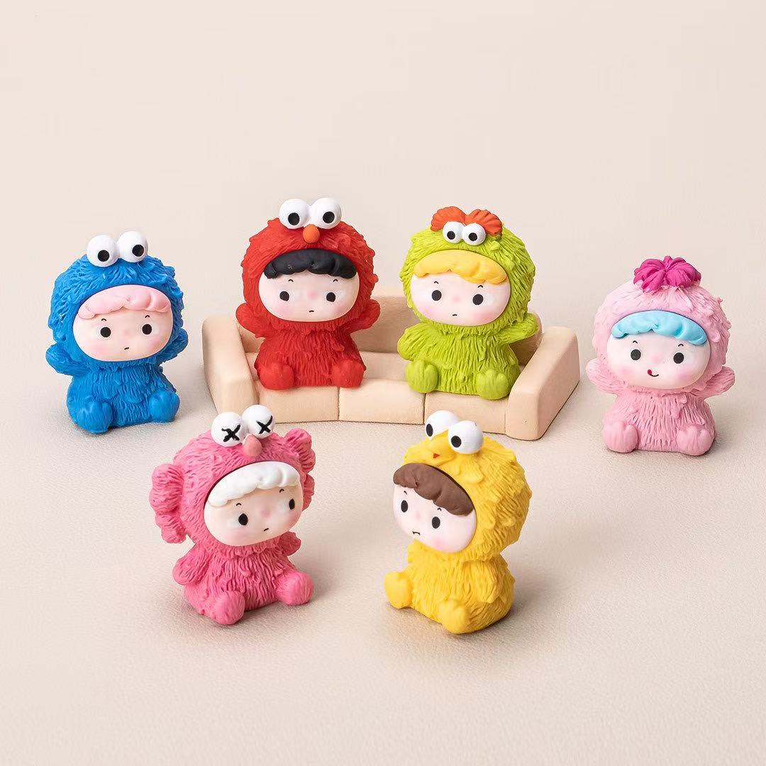 Creative trendy toys DIY Sesame Street cute treasure jewelry ornaments